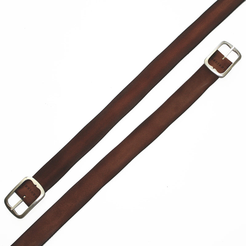 Reversible Honey Suede / Pebbled Leather Belt by Orciani Italy