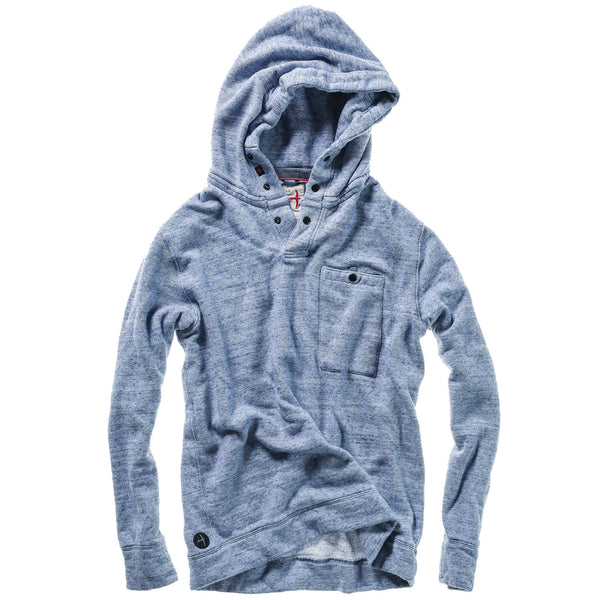 Lt Blue Speckle Frenchloom Hoodie by Relwen