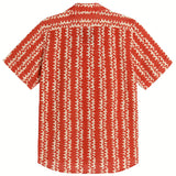 Red Scribble Cuba Net Shirt by OAS
