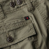Olive Drab Stretch Canvas Supply Short by Relwen - 9"