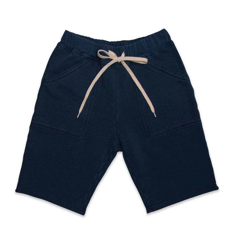 VELVA SHEEN  8 oz Pigment Dyed Navy Cotton Army Shorts