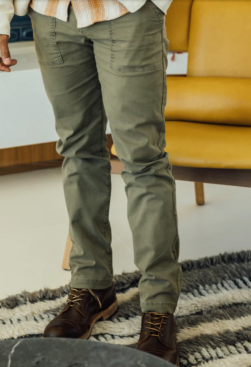 The Moss Fatigue Stretch Oxford Workpant by Hiroshi Kato