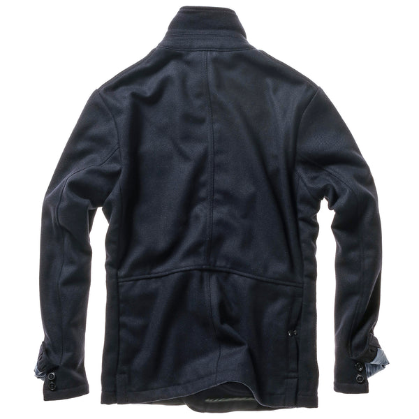 Dark Navy Whipcord Heritage Trap Blazer by Relwen