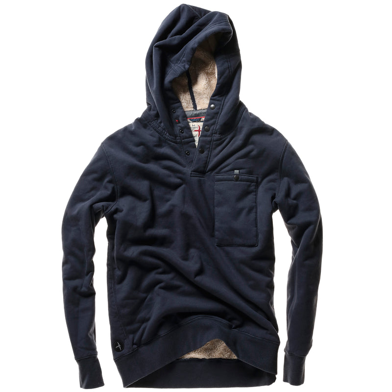 Navy Superfleece Hoodie by Relwen