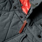 Steel Grey Quilted Tanker Jacket by Relwen