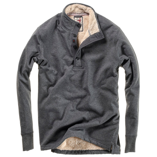 Charcoal Heather Superfleece Mock by Relwen