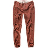 Clay Red Moleskin Stretch Chino by Relwen