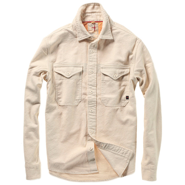 Bone Canvas Utility Workshirt by Relwen