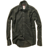 Dark Loden Flyweight Brushed Twill Shirt by Relwen