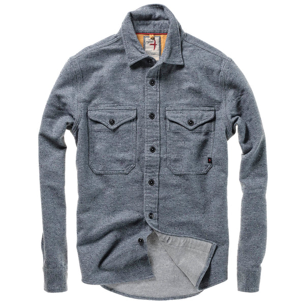 Steel Grey Donegal Utility Workshirt by Relwen