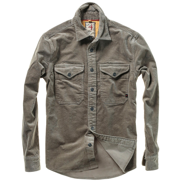 Mushroom Cord Utility Workshirt by Relwen