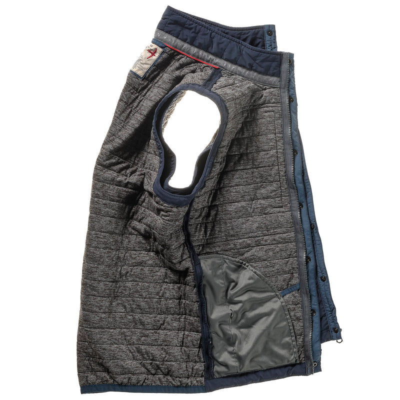 Bright Navy Quilted Windzip Vest by Relwen