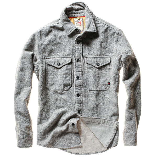 Lt Grey Donegal Utility Workshirt by Relwen